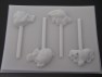 534sp Meno Fish and Dory Friends Chocolate or Hard Candy Lollipop Mold